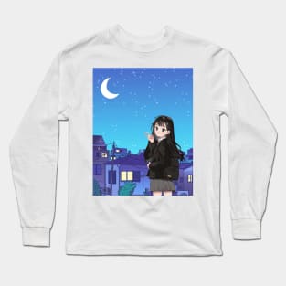 Enjoy/chill . Long Sleeve T-Shirt